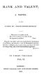 [Gutenberg 44996] • Rank and Talent; A Novel, Vol. 2 (of 3)
